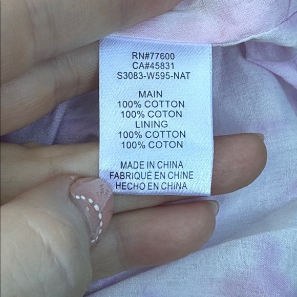 SALTWATER LUXE eyelet lace MINI DRESS, NWT, size Large - Picture 9 of 10